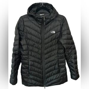 The North Face Women’s Black 800 Series Goose Down Mid Length Jacket Hood Small